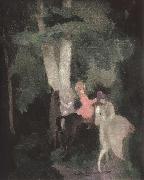 Marie Laurencin The female on the horse back oil painting on canvas